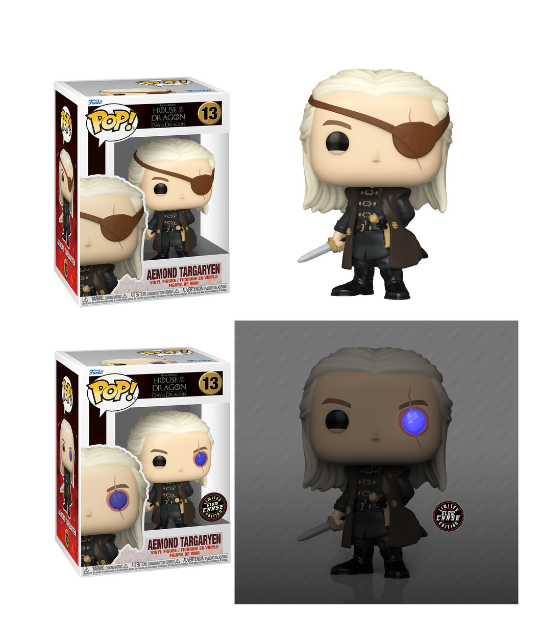 Funko House of the Dragon Aemond Targaryen #13 - CHASE/COMMON Bundle!