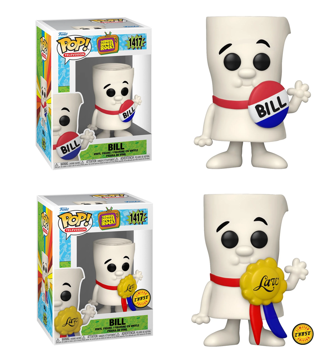 Funko Schoolhouse Rock Bill #1417 - CHASE/COMMON