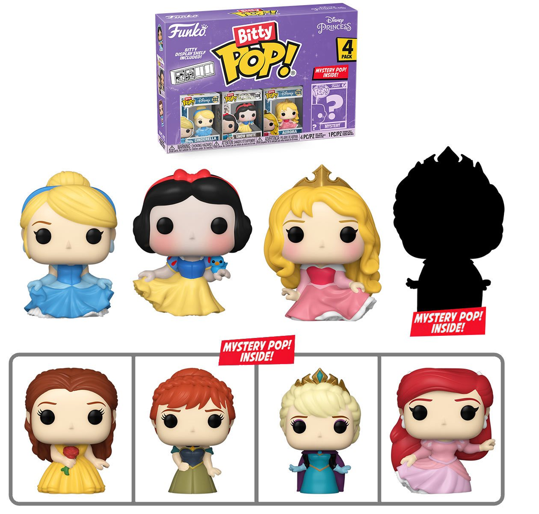 Disney Princesses Cinderella Funko Bitty Pop! Mini-Figure 4-Pack