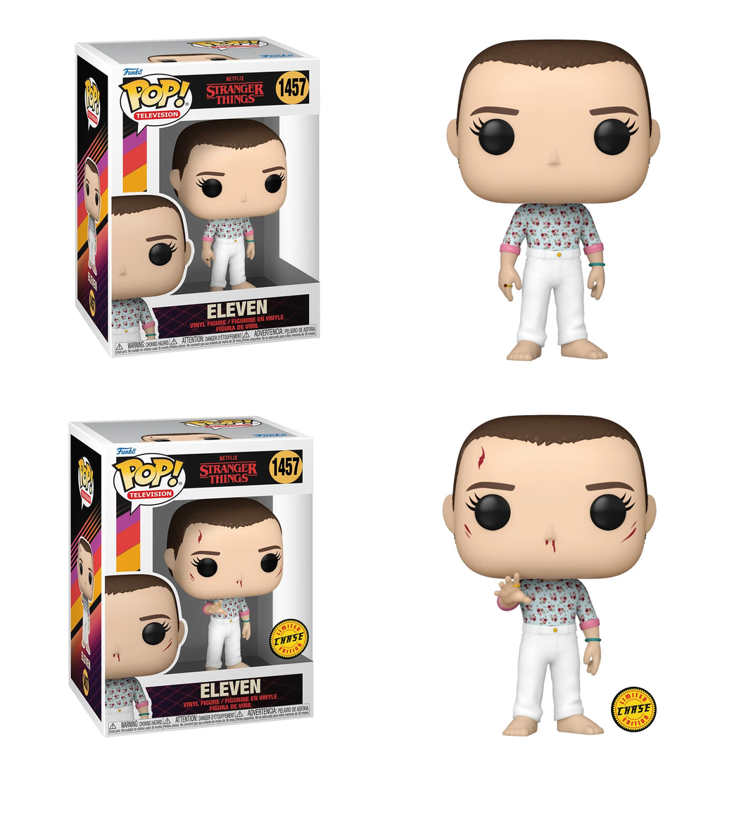 Funko Stranger Things Season 4 Finale Eleven #1457 - CHASE/COMMON Bundle