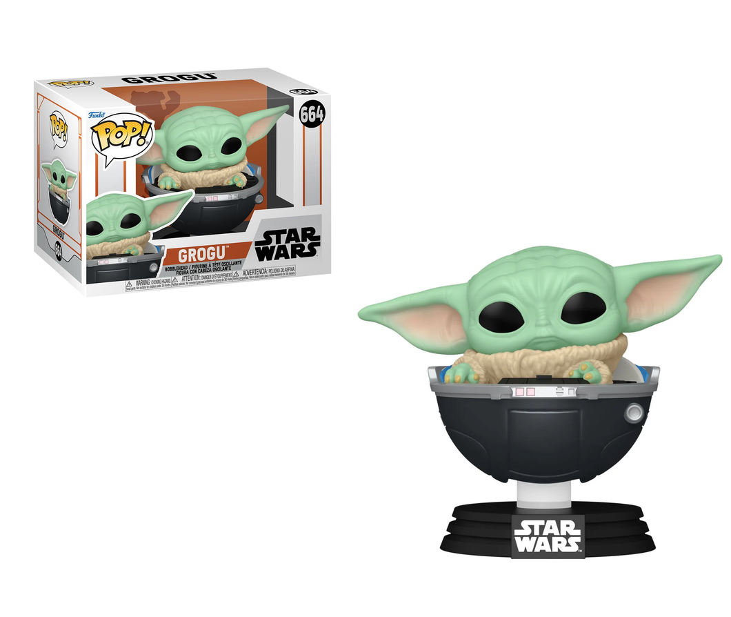 Funko Star Wars: The Mandalorian Grogu in Hover-Pram #664