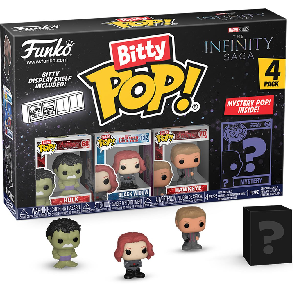 Funko Bitty Pop The Avengers The Infinity Saga Hulk 4-Pack