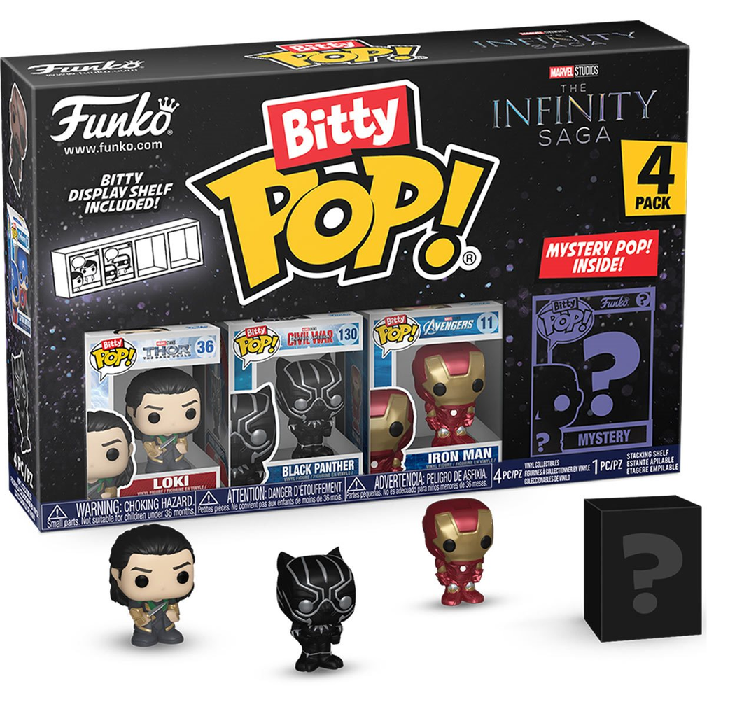 Funko Bitty Pop The Avengers The Infinity Saga Loki 4-Pack