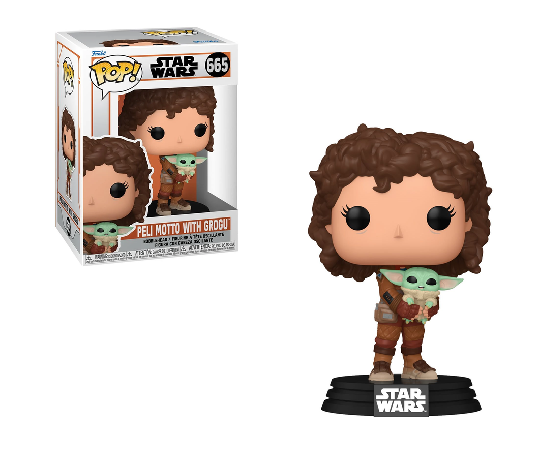 Funko Star Wars: The Mandalorian Peli Motto w/Grogu #665