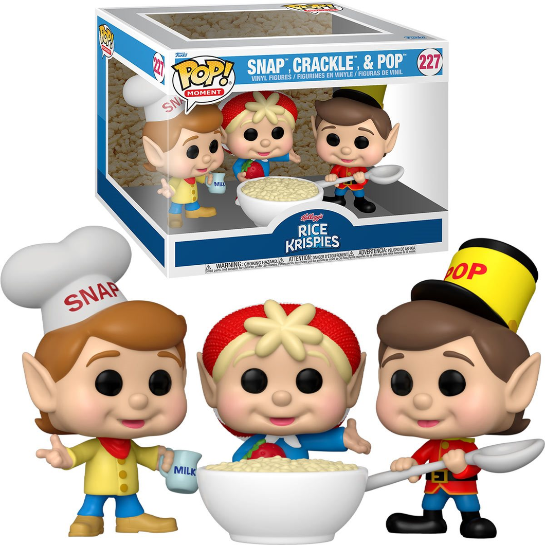 Funko Moment Kelloggs Rice Krispies Snap, Crackle, and Pop #227