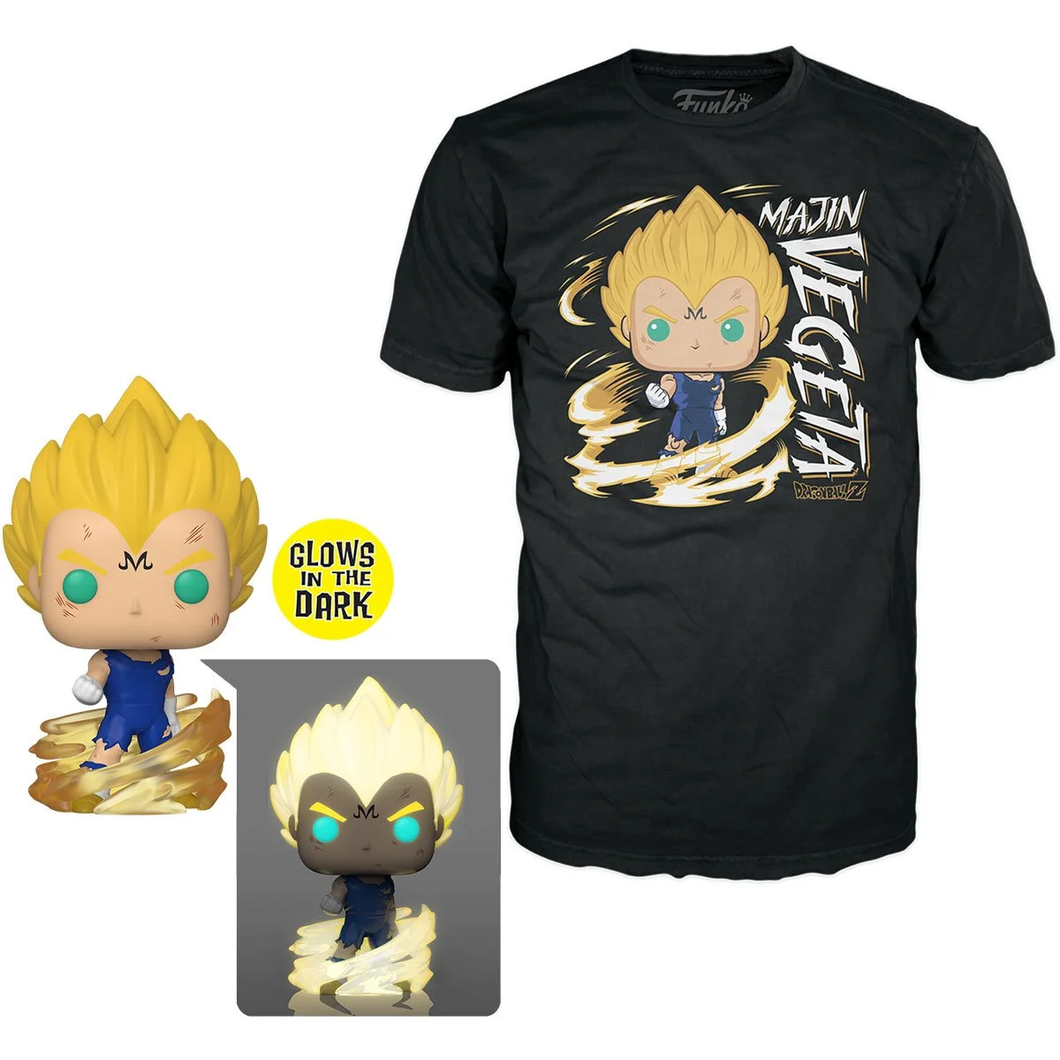 Funko Pop & Tee Dragon Ball Z Majin Vegeta Glow in the Dark #862