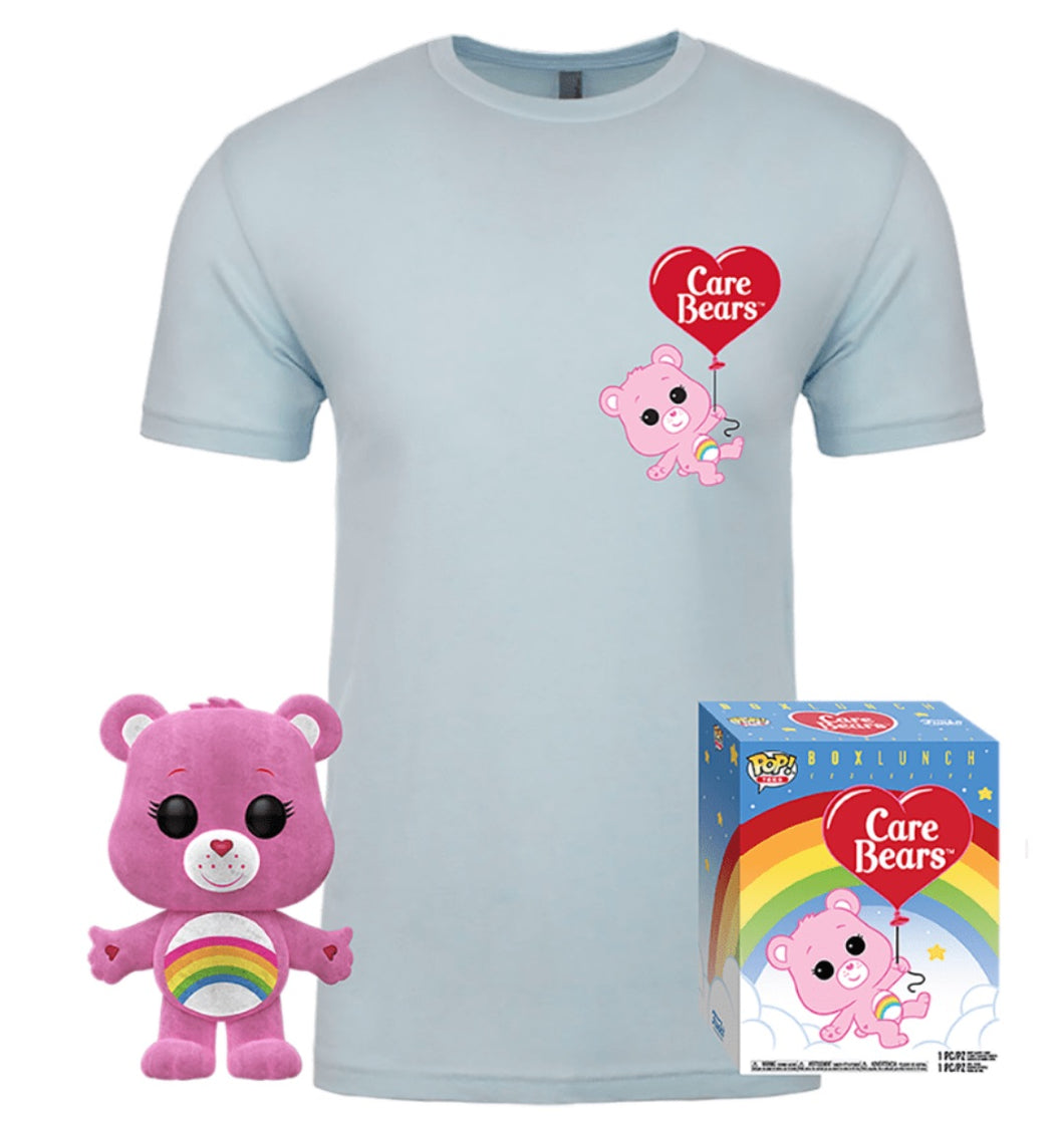 Funko Care Bears Cheer Bear (Flocked) Funko and T-shirt Boxlunch Exclusive #351