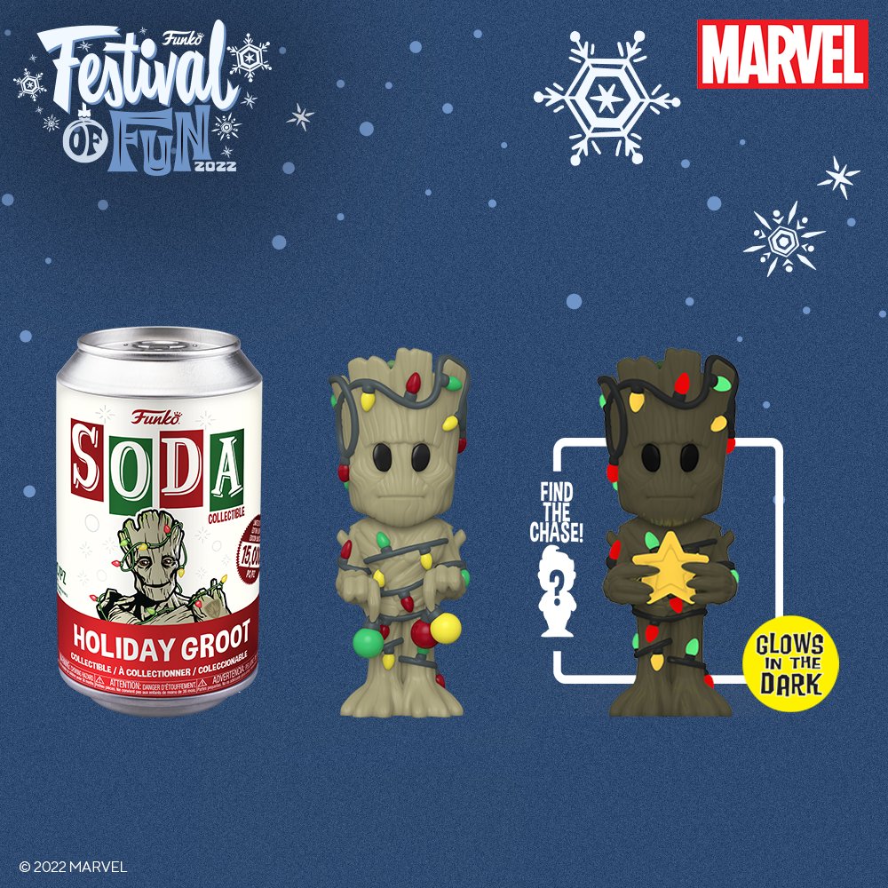 Funko Soda Marvel Holiday Groot 14.99K PC w/Chance at Chase