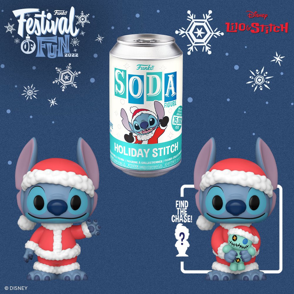 Funko Soda Lilo & Stitch Holiday Stitch 14.99K PC w/Chance at Chase