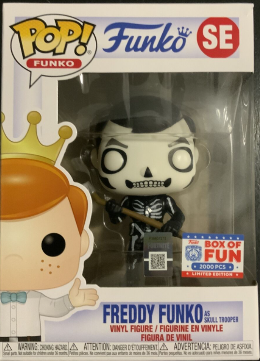 Funko Freddy Funko as Skull Trooper Box of Fun Virtual Fundays 2021 FunKon SE LE 2000