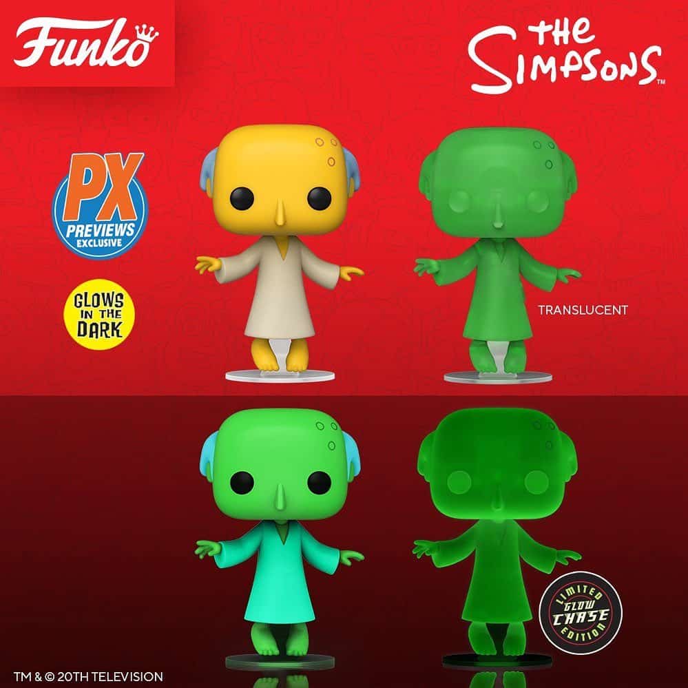 Funko The Simpsons Mr Burns PX Preview Glow in the Dark #1162 CHASE/COMMON BUNDLE