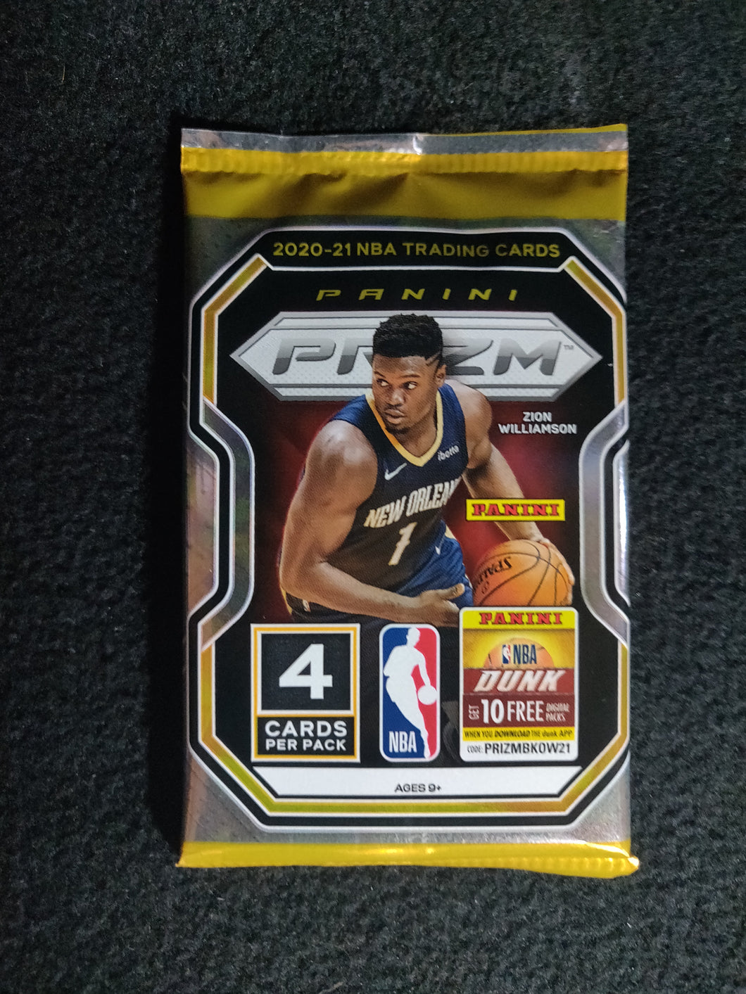 2021 Panini NBA Prizm Basketball Trading Card 4 Pack