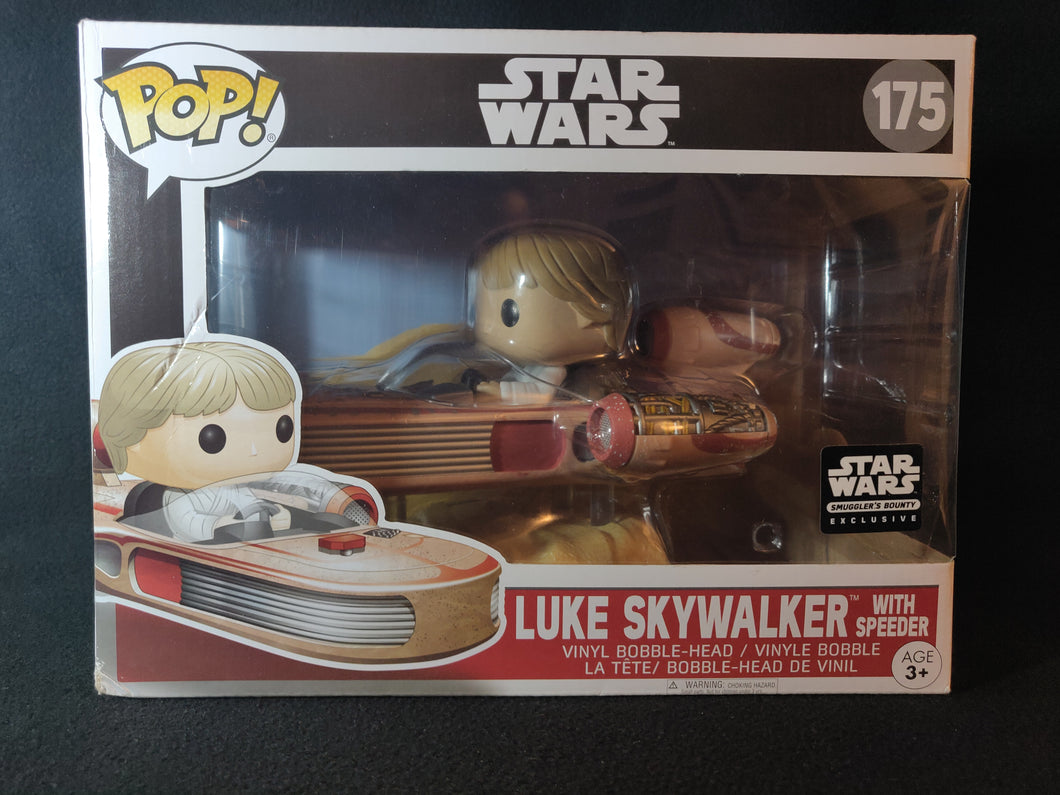 Funko Rides Star Wars: Luke Skywalker w/Speeder Smugglers Bounty Exclusive #175