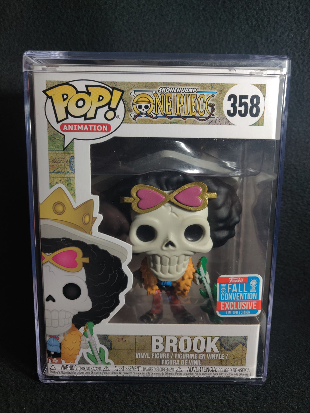 Funko One Piece Brook 2018 NYCC Shared #358 ***COMES IN HARDSTACK PROTECTOR***