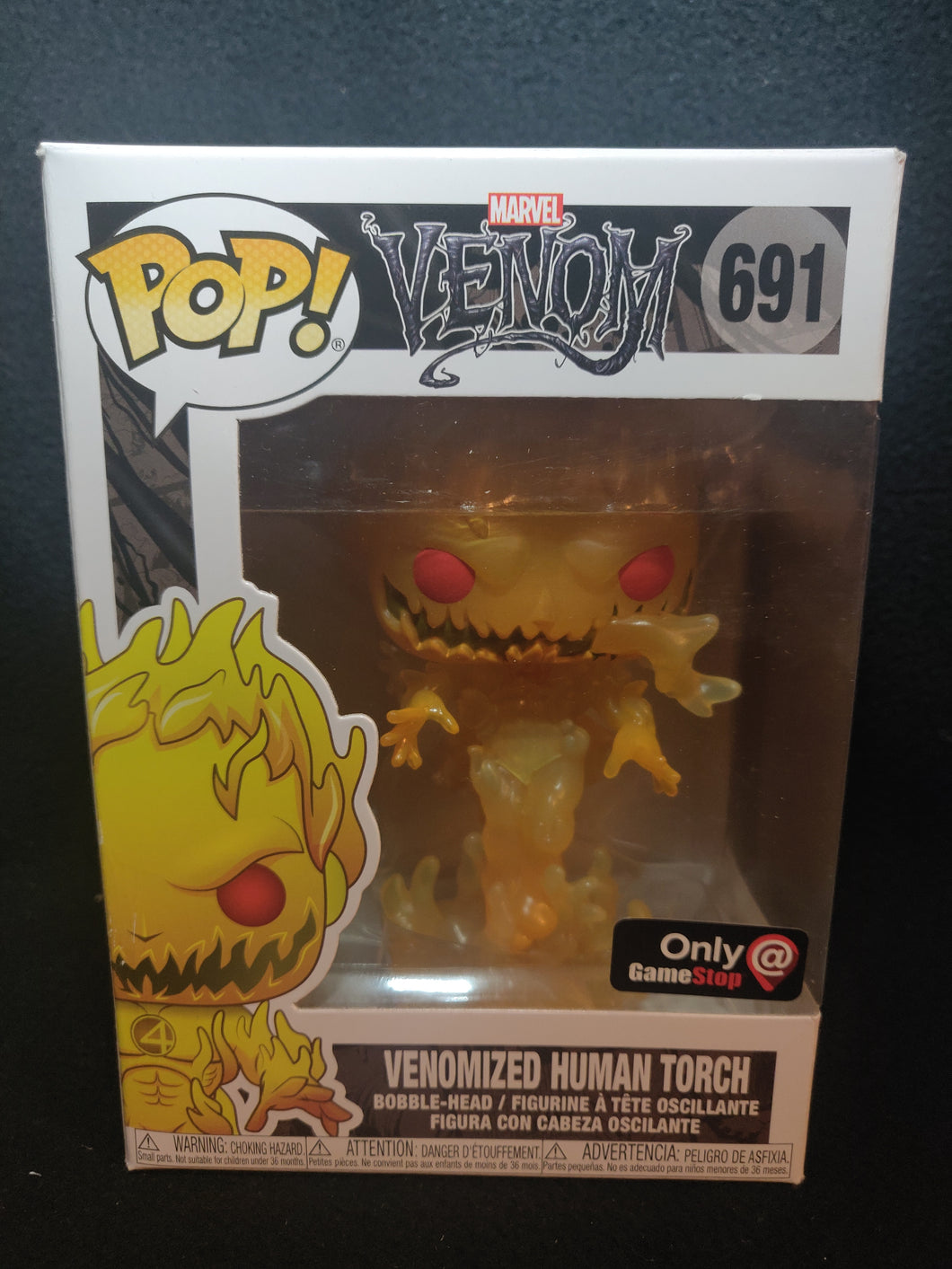 Funko Marvel Venomized Human Torch GameStop Exclusive #691