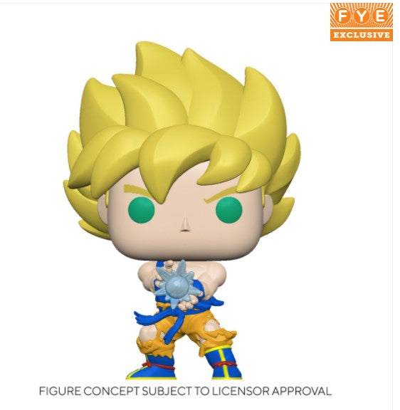 Funko Dragon Ball Z - Super Saiyan Goku w/Kamehameha Glow in the Dark ...