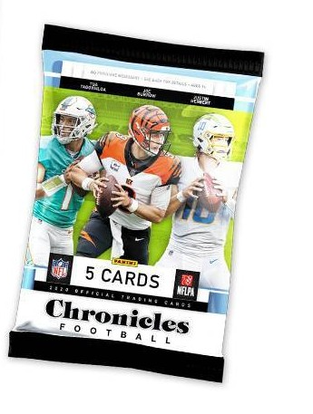 2021 Panini NFL Chronicles Football Trading Card Package of 5