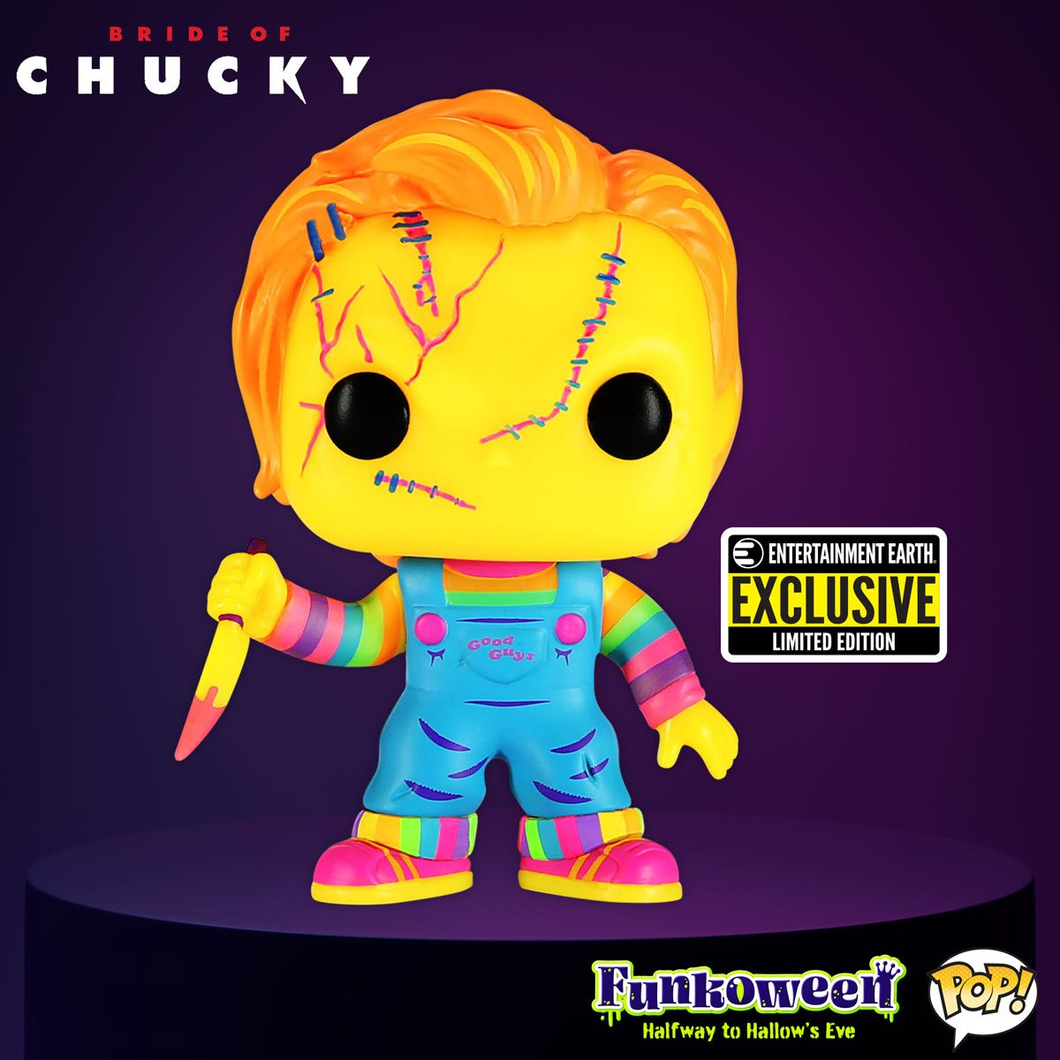 Funko Child's Play Chucky Black Light EE Exclusive #315