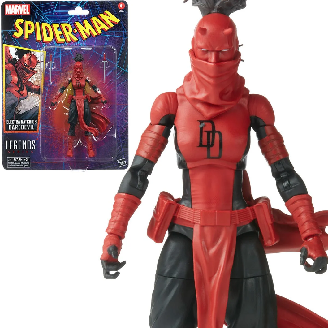 Marvel Legends Spider-Man Retro Elektra Natchios Daredevil