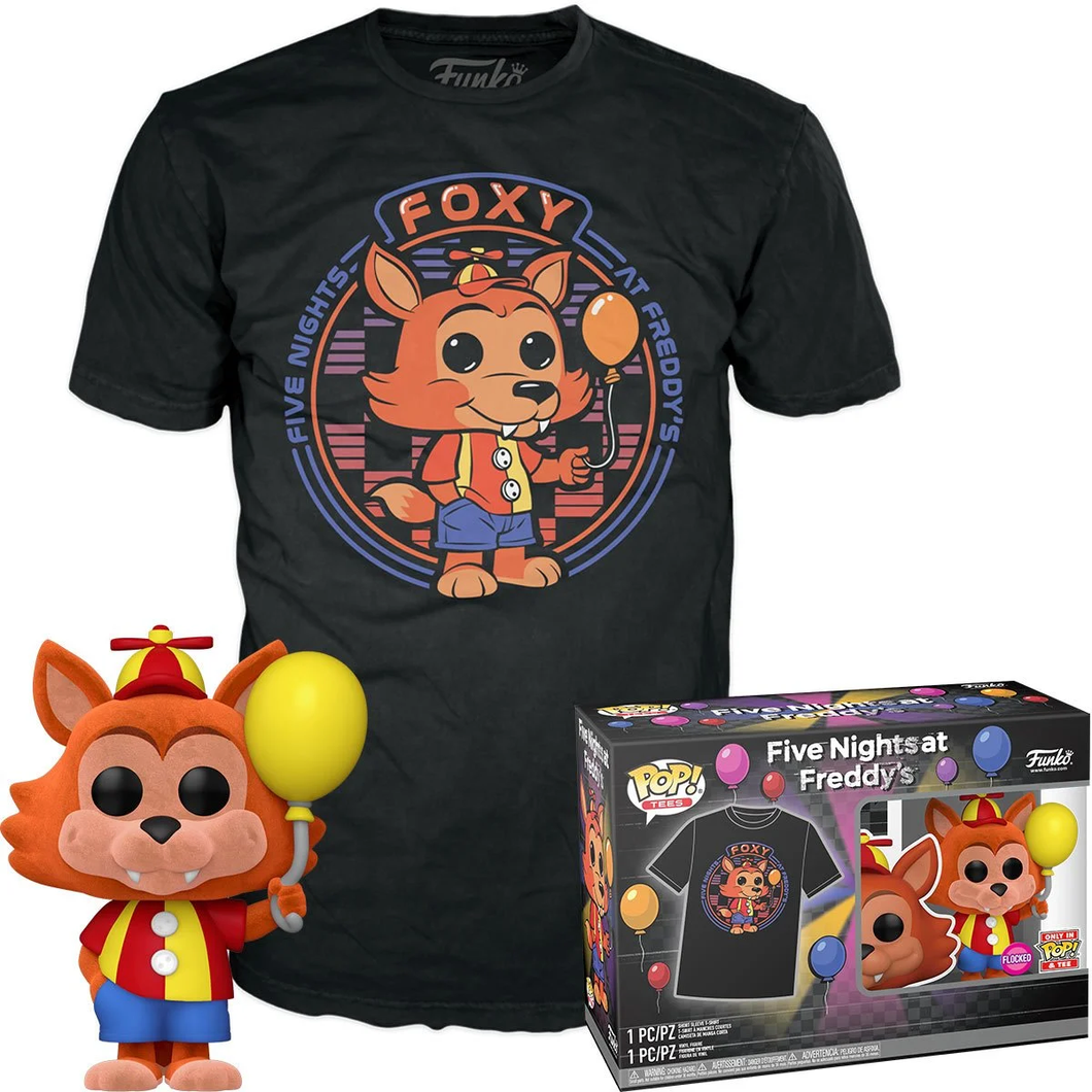 Funko Pop & Tee Five Nights at Freddy's Balloon Foxy Flocked #907