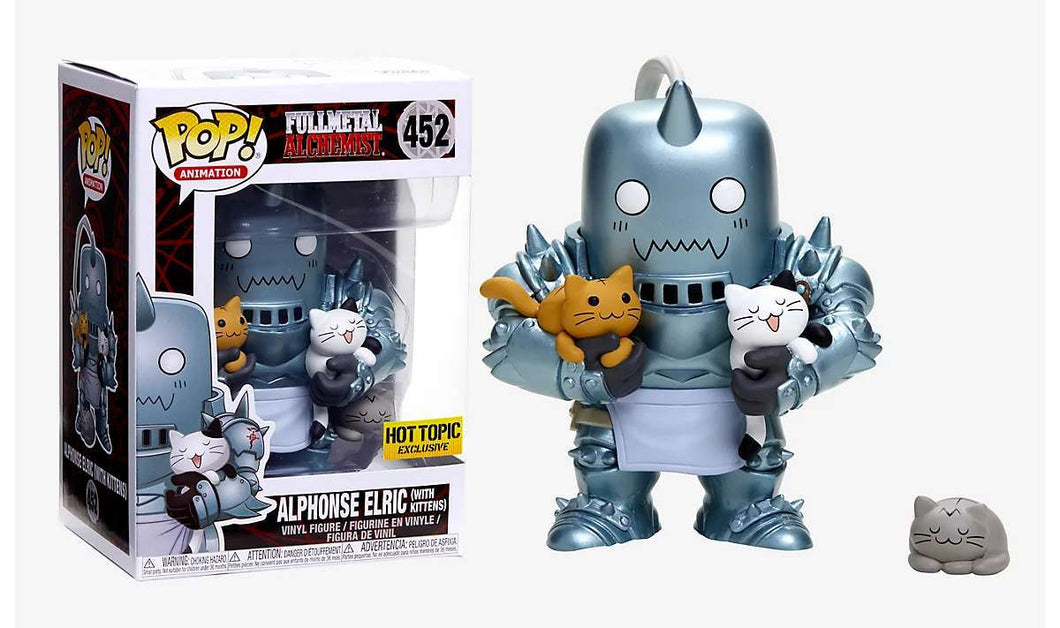 Funko Fullmetal Alchemist Alphonse Elric w/Kittens Hot Topic Exclusive #452