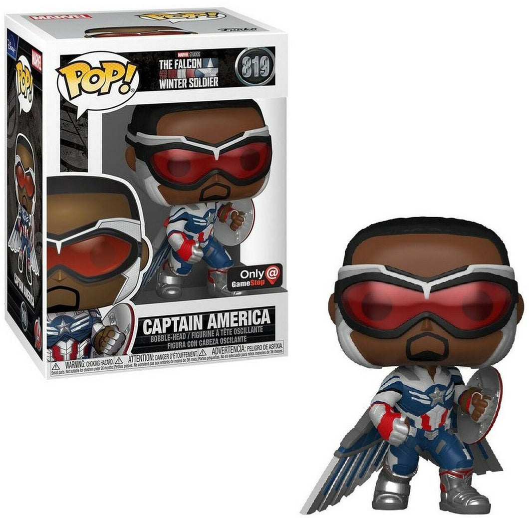 Funko The Falcon and the Winter Soldier Captain America Action Pose GameStop Exclusive #819