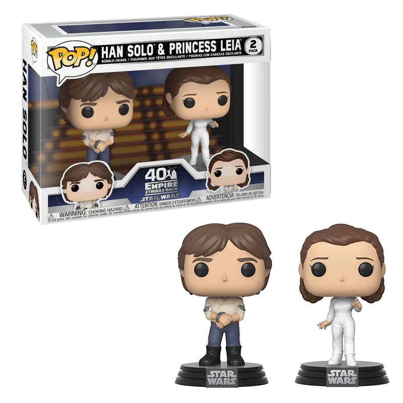 Funko Star Wars Empire Strikes Back Han and Leia 2 Pack