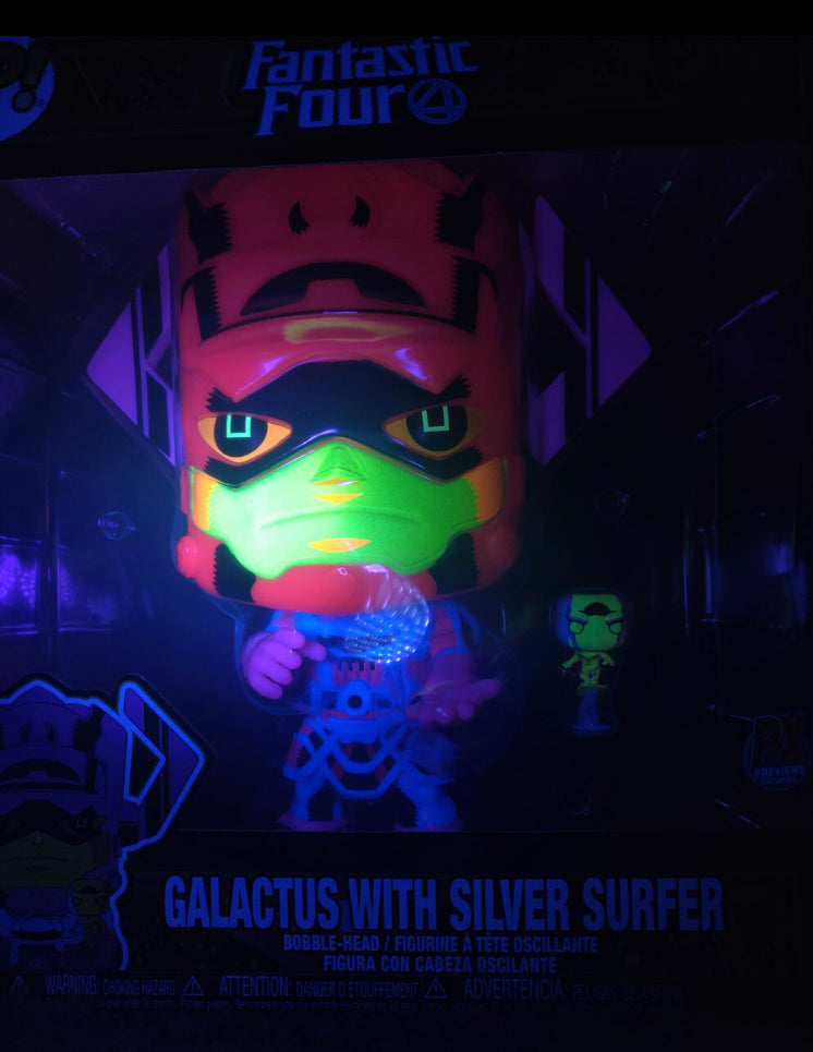 Funko POP! Jumbo: Fantastic 4 Galactus with Silver Surfer 10-in Vinyl Figure