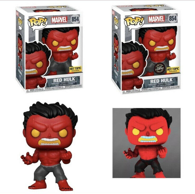 Funko Red Hulk Hot Topic Exclusive #854 Chase/Common Bundle