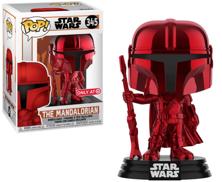 Funko Star Wars The Mandalorian Red Chrome Target Exclusive #345