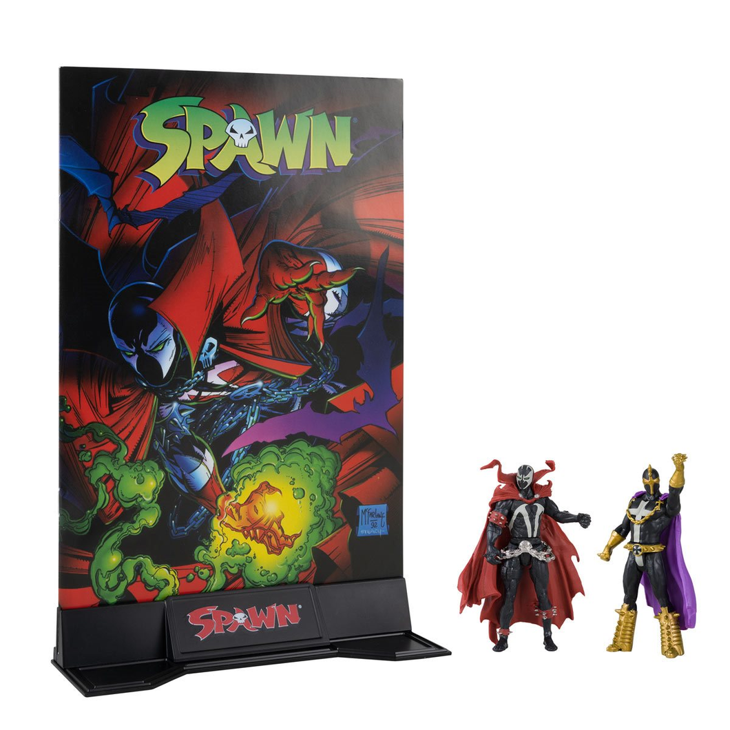 Spawn Page Punchers Spawn and Anti-Spawn 2 Pack w/Comic